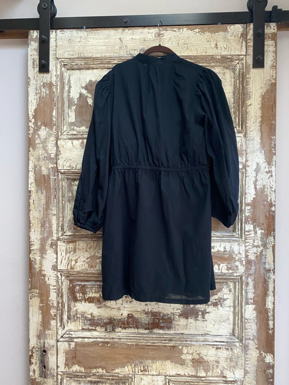 Banana Republic Black 100% Cotton Shirtdress, Size Small - Picture 4 of 10